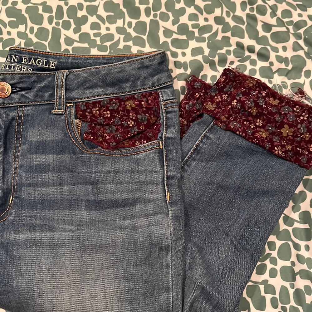 upcycled american eagle hi-rise jegging